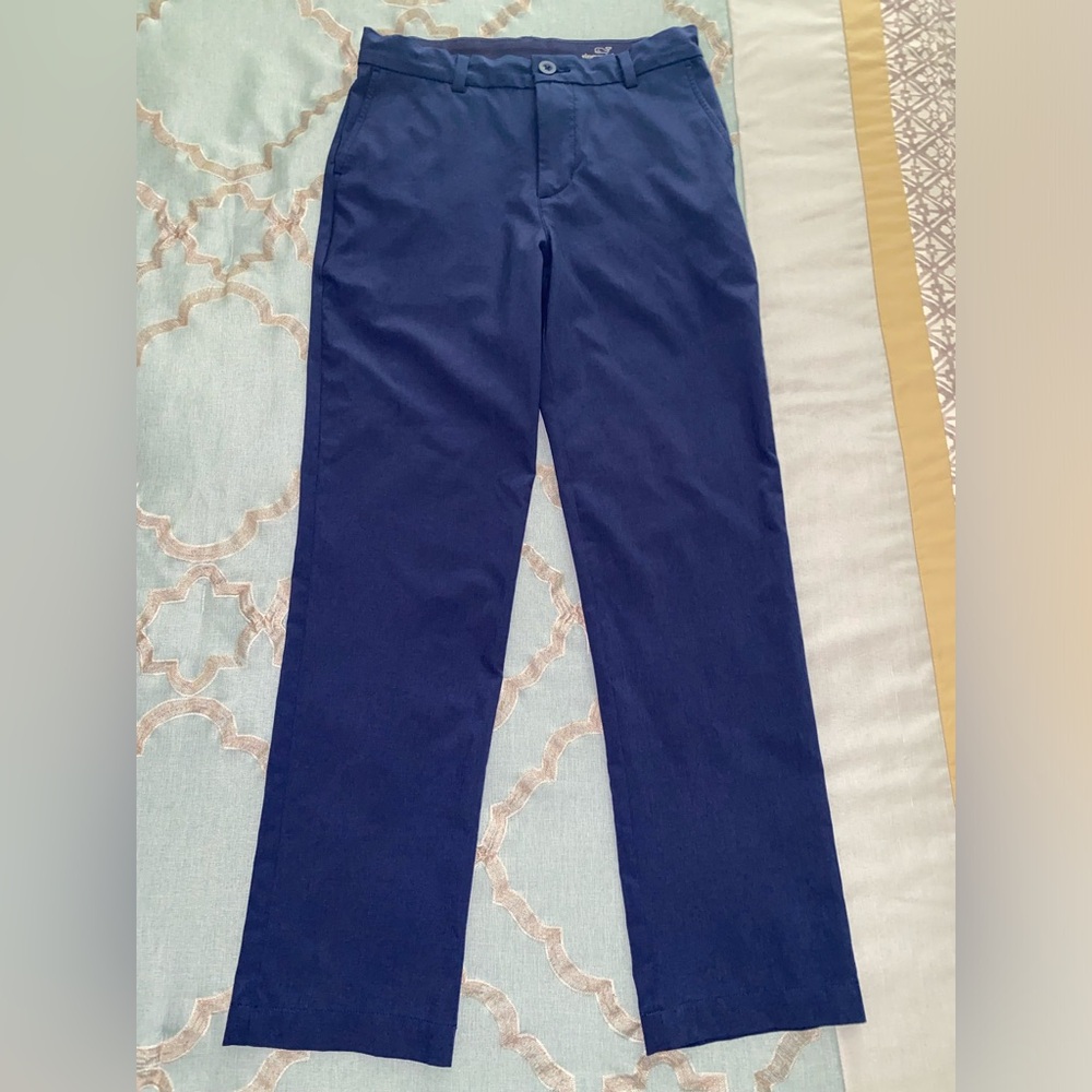 Vineyard Vines Boys Performance Dress Pants Size 14, EUC, Adjustable Waist